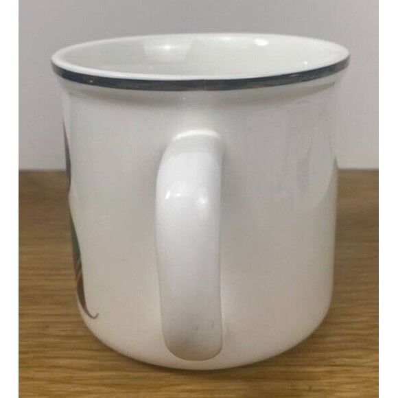 Pottery Barn Tartan Plaid Letter R Monogram Inital Mug 2017 Retired Gold Classic - Picture 4 of 10